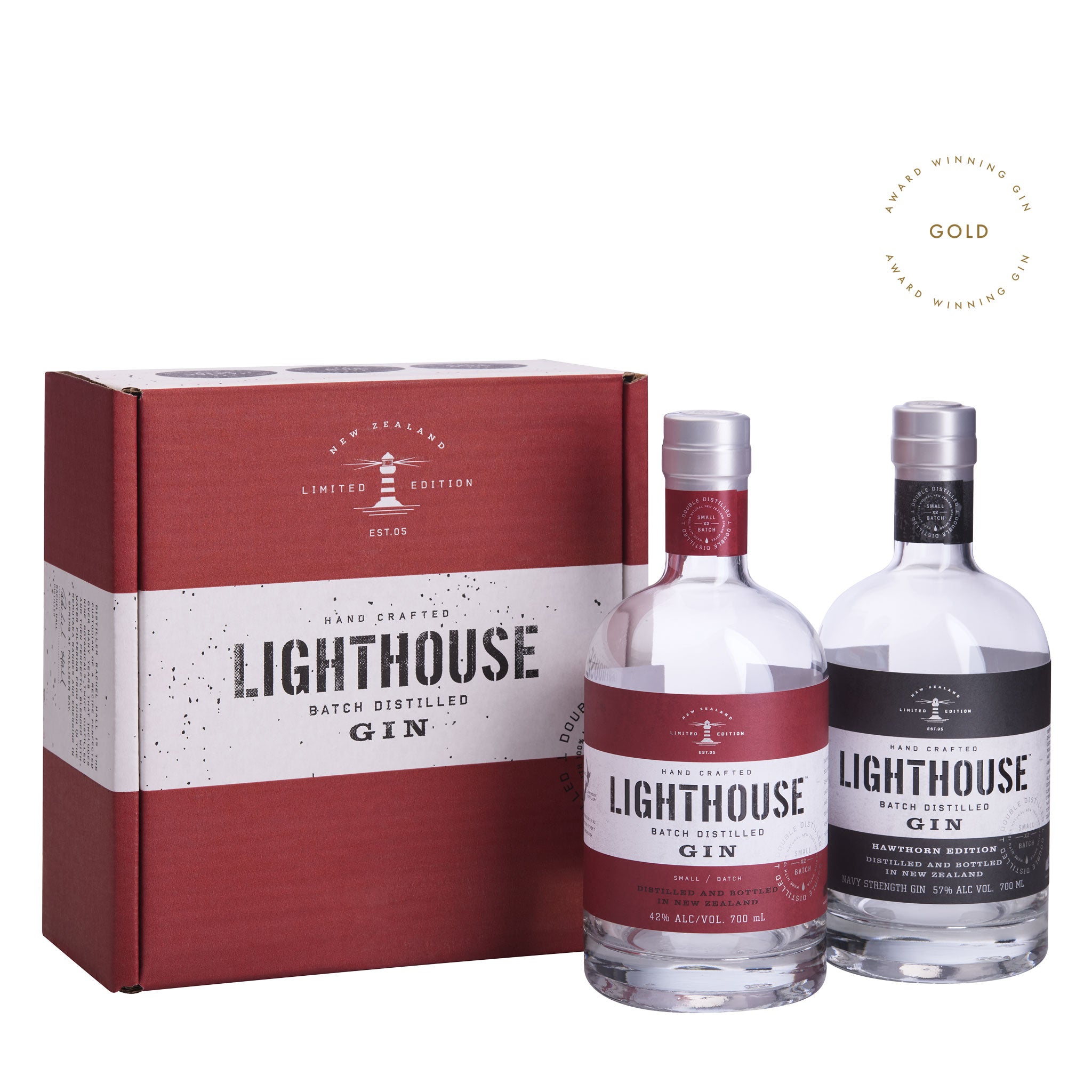 Lighthouse Gin <br>Original & Hawthorn Edition 700ml Duo Pack