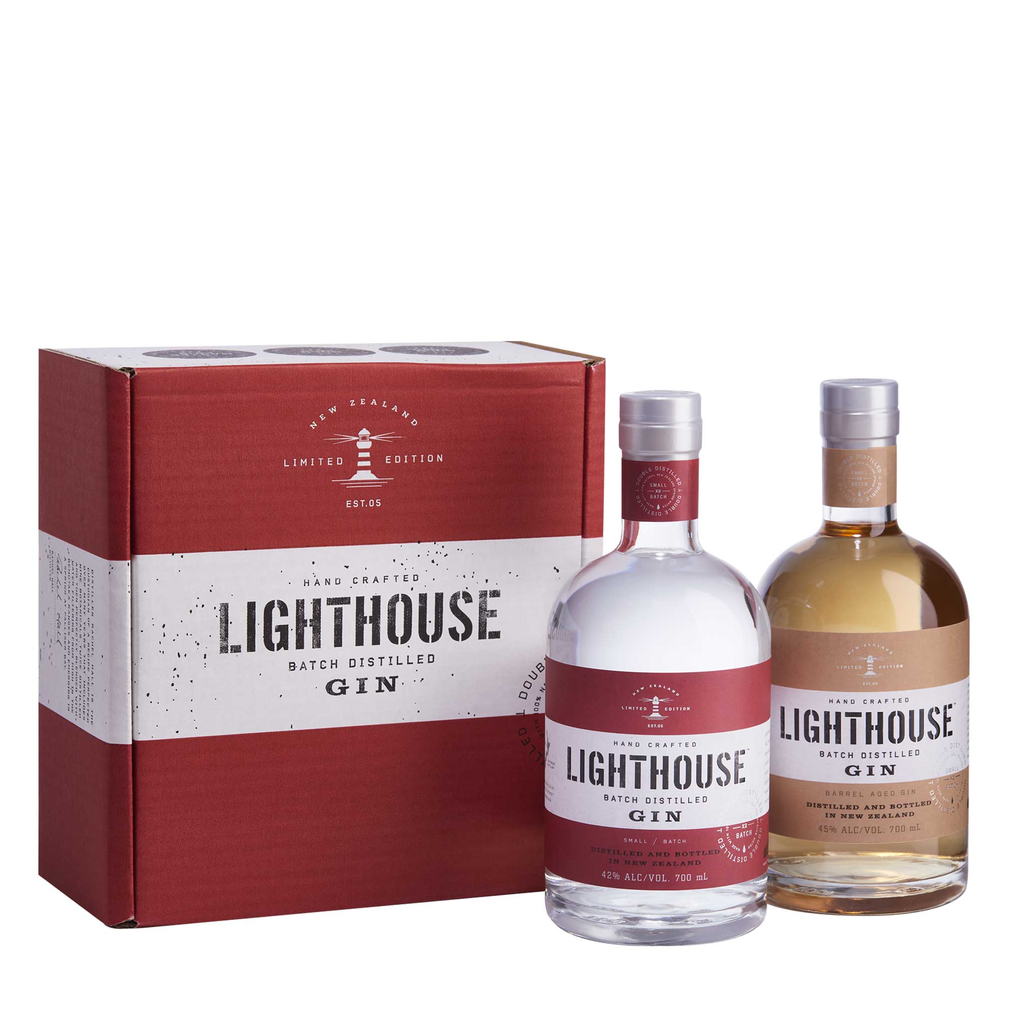 Lighthouse Gin Barrel Aged Gin and Original