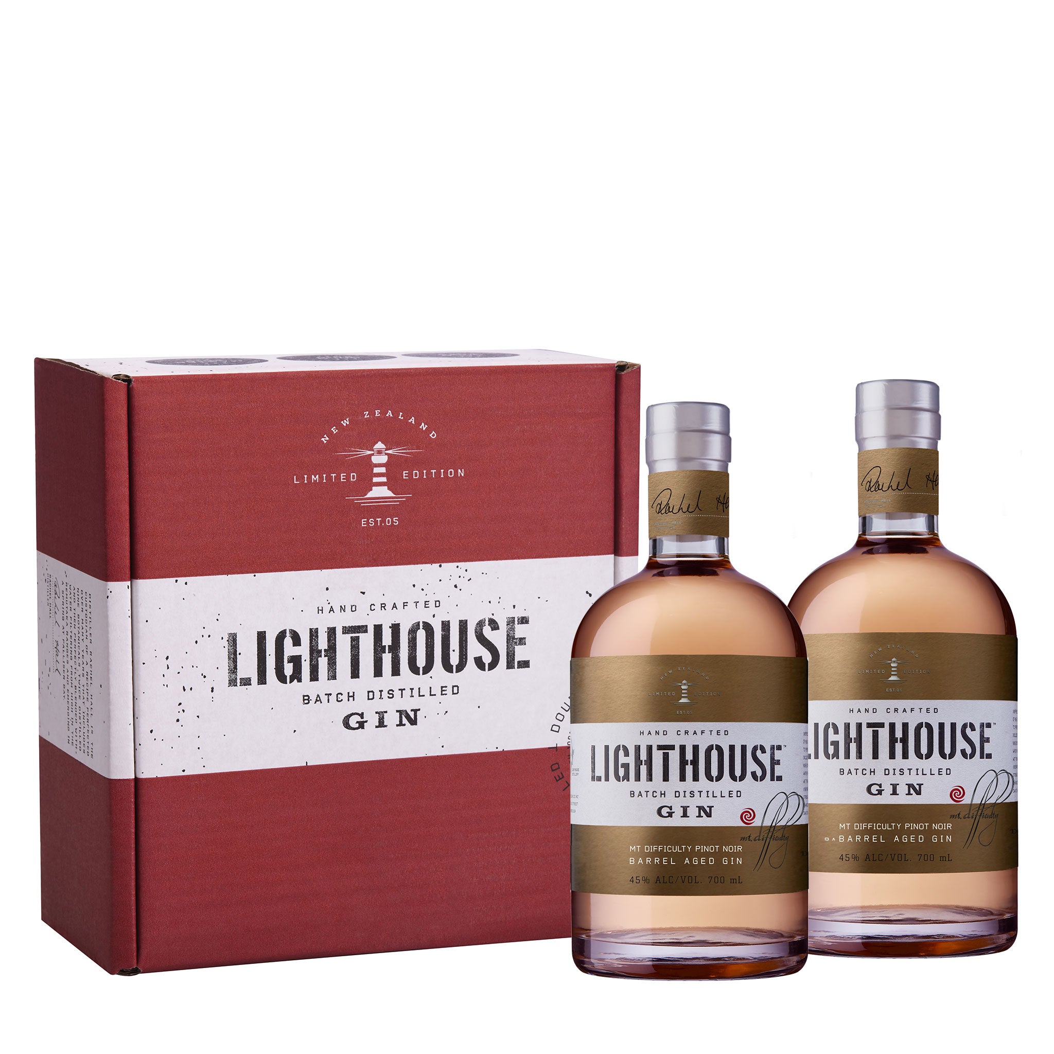 Lighthouse Gin <br>Mt Difficulty Barrel Aged 700ml Twin Pack